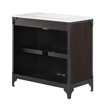 Steamforge 36" Bathroom Vanity by Furniture For America