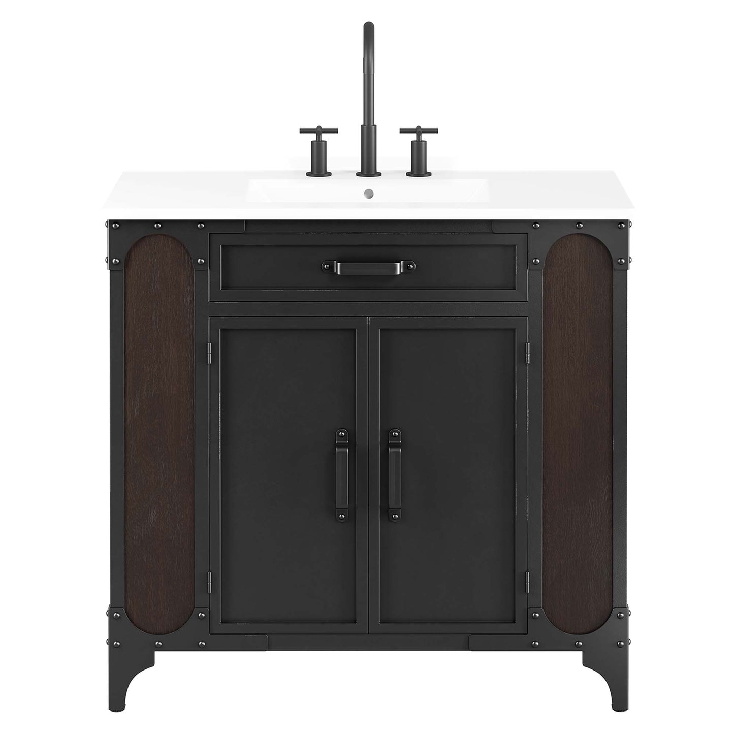 Steamforge 36" Bathroom Vanity by Furniture For America