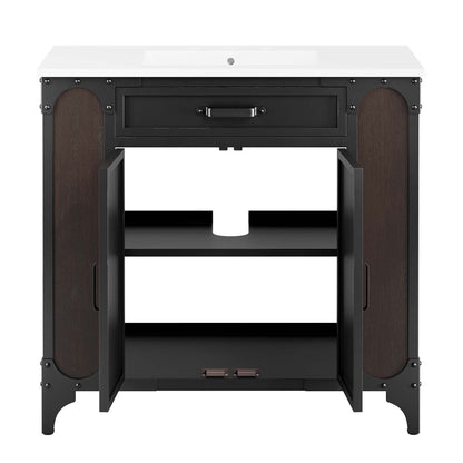 Steamforge 36" Bathroom Vanity by Furniture For America