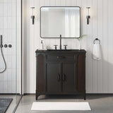 Clover 36" Bathroom Vanity in Black Black