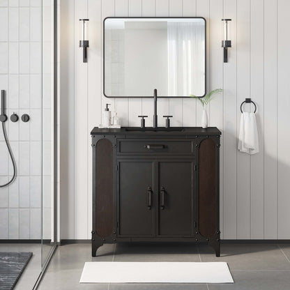 Steamforge 36" Bathroom Vanity by Furniture For America