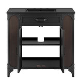 Clover 36" Bathroom Vanity in Black Black
