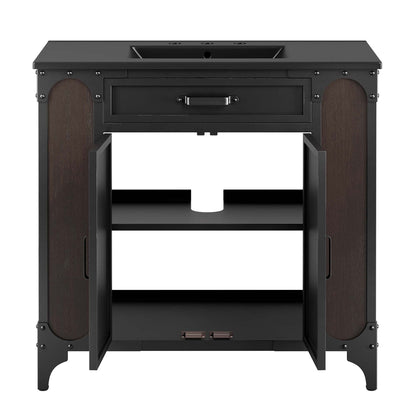 Steamforge 36" Bathroom Vanity by Furniture For America