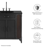 Clover 36" Bathroom Vanity in Black Black