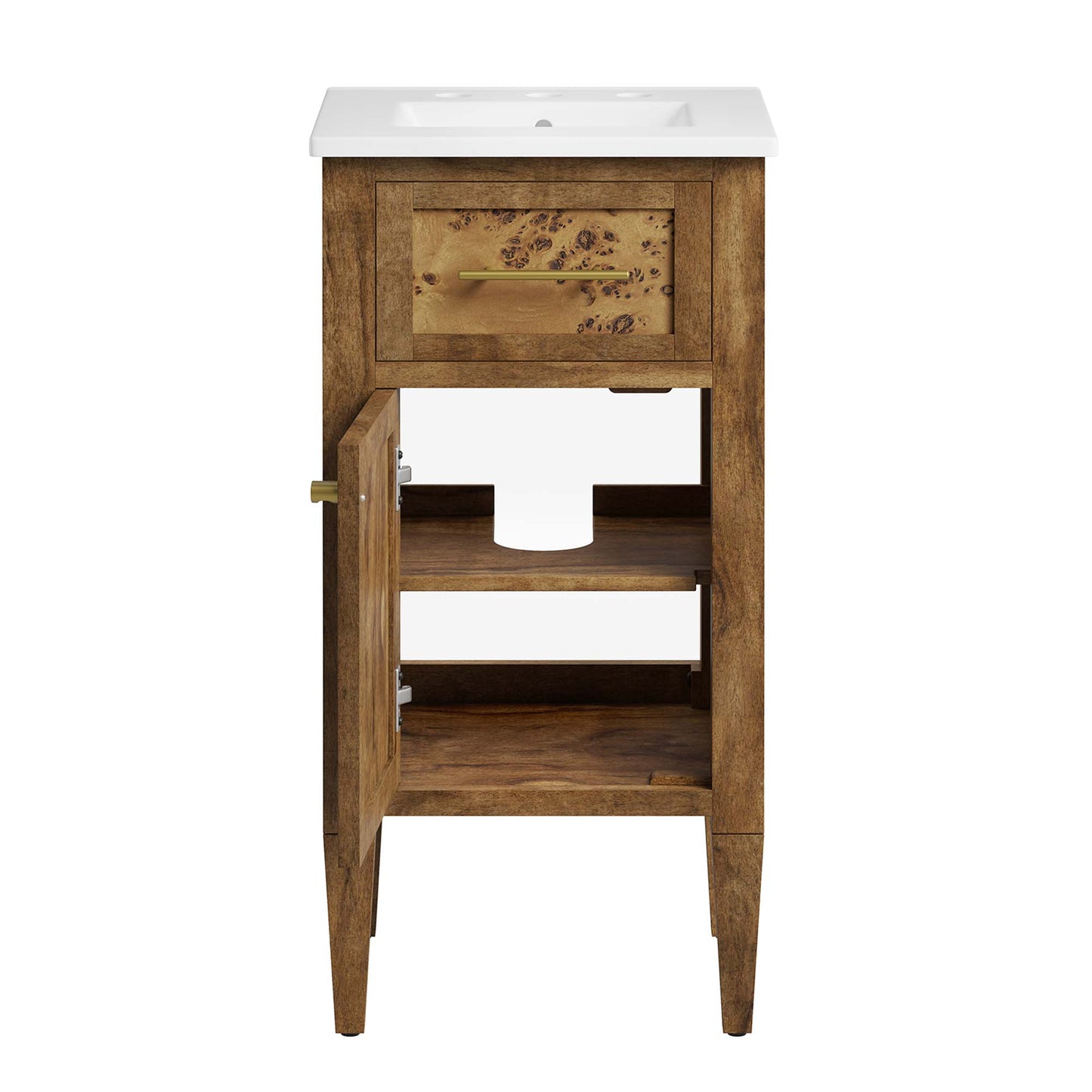 Elysian 18" Wood Bathroom Vanity by Furniture For America
