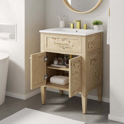 Elysian 24" Wood Bathroom Vanity by Furniture For America