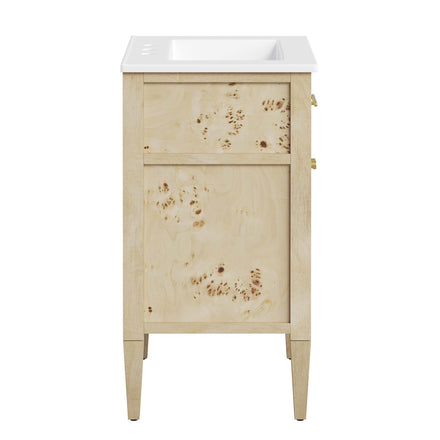Elysian 24" Wood Bathroom Vanity in White Burl