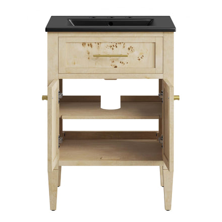 Elysian 24" Wood Bathroom Vanity in Black Burl