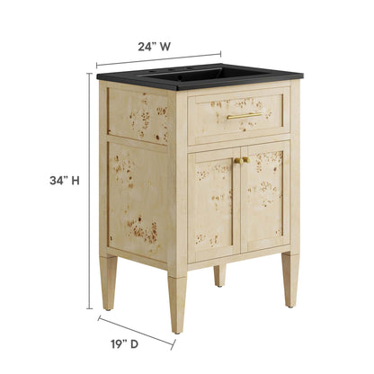 Elysian 24" Wood Bathroom Vanity by Furniture For America