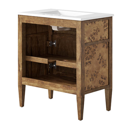Elysian 30" Wood Bathroom Vanity by Furniture For America