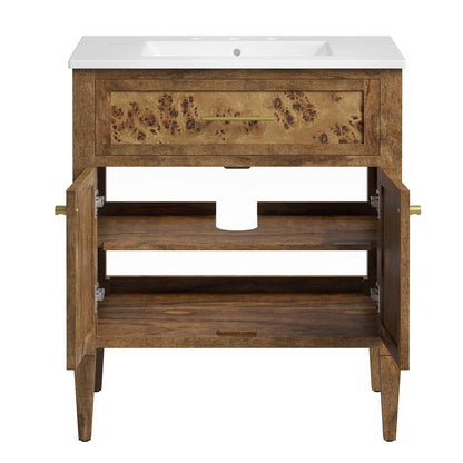 Elysian 30" Wood Bathroom Vanity by Furniture For America
