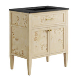 Onyx 30" Wood Bathroom Vanity in Black Burl