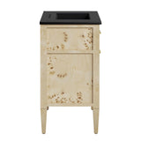 Onyx 30" Wood Bathroom Vanity in Black Burl