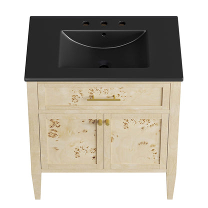 Elysian 30" Wood Bathroom Vanity by Furniture For America