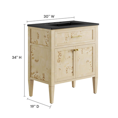 Elysian 30" Wood Bathroom Vanity by Furniture For America