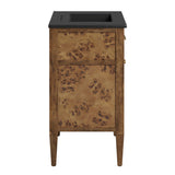 Onyx 30" Wood Bathroom Vanity in Black Brown