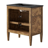 Onyx 30" Wood Bathroom Vanity in Black Brown