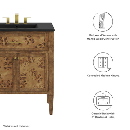 Elysian 30" Wood Bathroom Vanity by Furniture For America