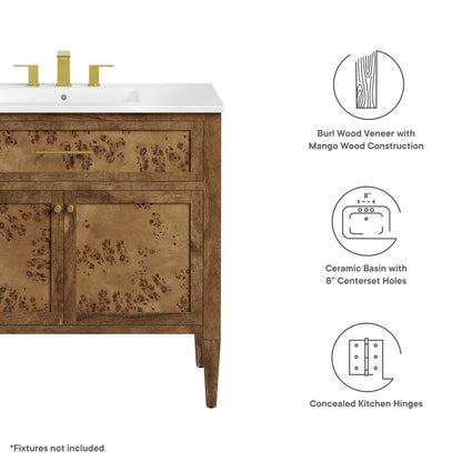 Elysian 36" Wood Bathroom Vanity by Furniture For America