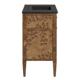 Onyx 36" Wood Bathroom Vanity in Black Brown