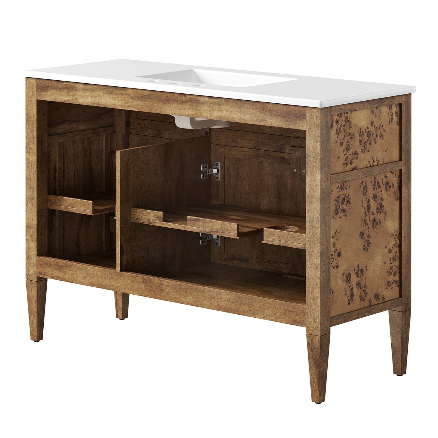 Elysian 48" Wood Single Sink Bathroom Vanity by Furniture For America