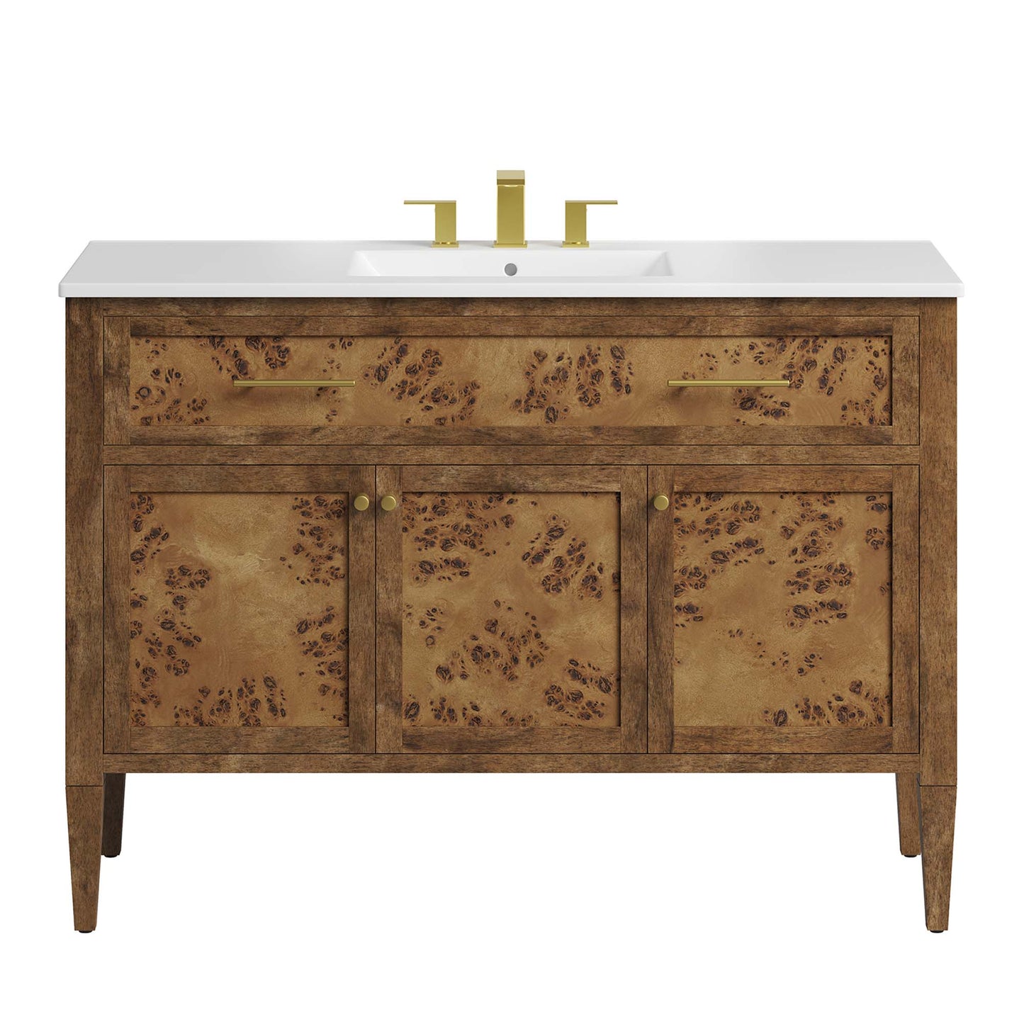 Elysian 48" Wood Single Sink Bathroom Vanity by Furniture For America