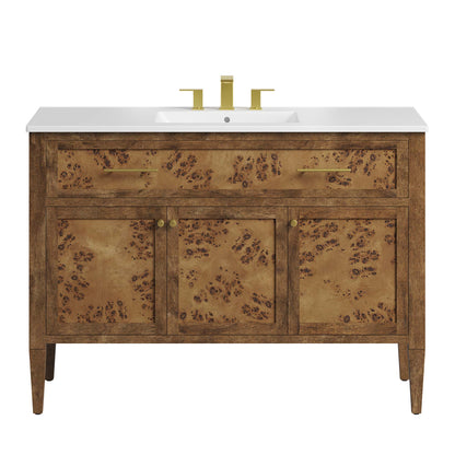Elysian 48" Wood Single Sink Bathroom Vanity by Furniture For America