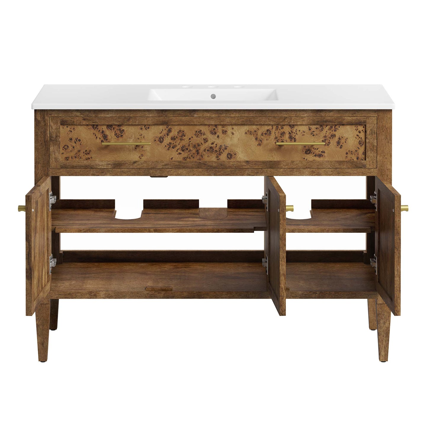 Elysian 48" Wood Single Sink Bathroom Vanity by Furniture For America