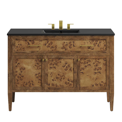 Elysian 48" Wood Single Sink Bathroom Vanity by Furniture For America