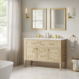 Onyx 48" Double Sink Bathroom Vanity in Burl
