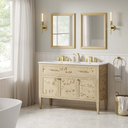 Elysian 48" Double Sink Bathroom Vanity by Furniture For America