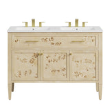 Onyx 48" Double Sink Bathroom Vanity in Burl