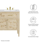 Onyx 48" Double Sink Bathroom Vanity in Burl