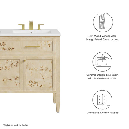Elysian 48" Double Sink Bathroom Vanity by Furniture For America