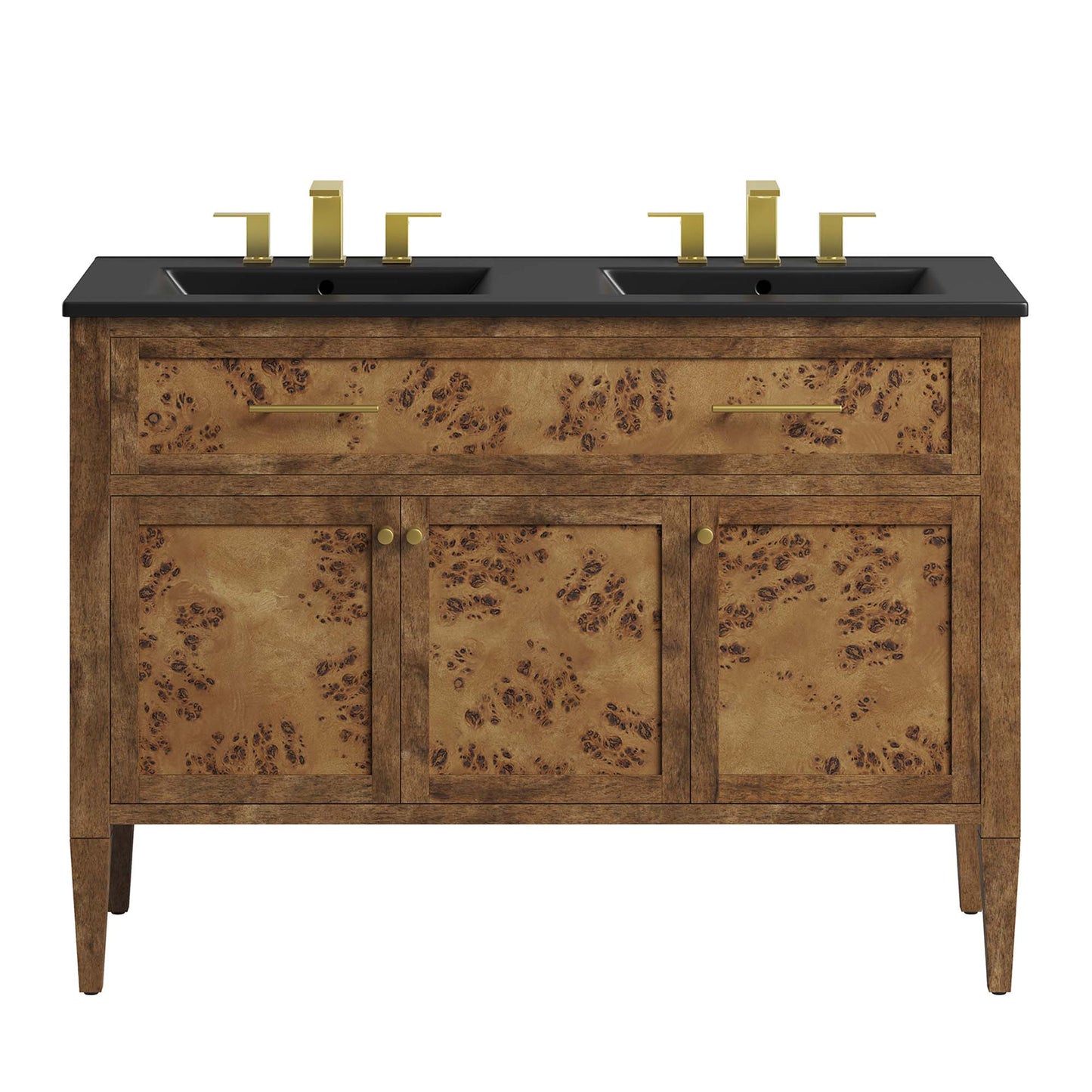Elysian 48" Wood Double Sink Bathroom Vanity by Furniture For America