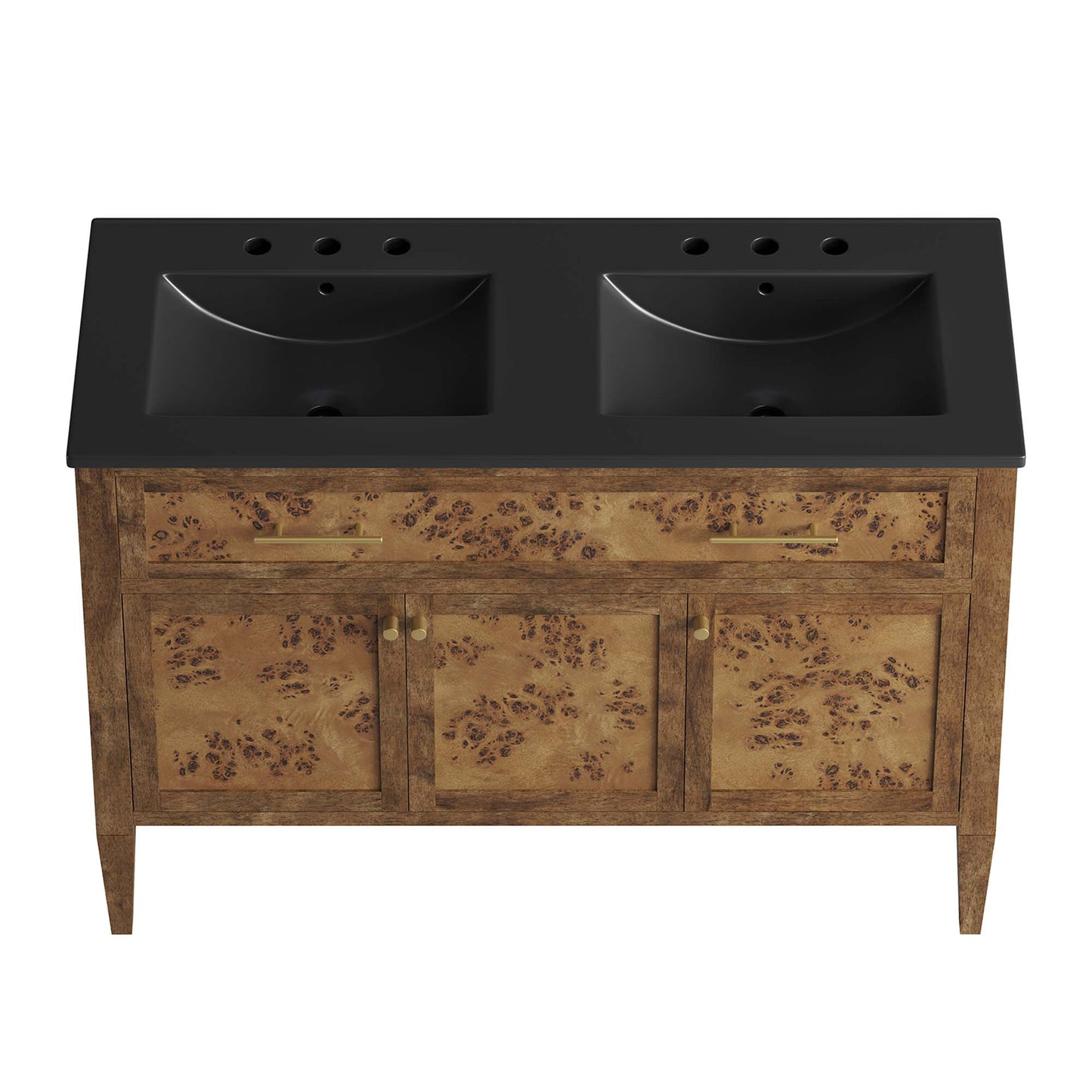 Elysian 48" Wood Double Sink Bathroom Vanity by Furniture For America