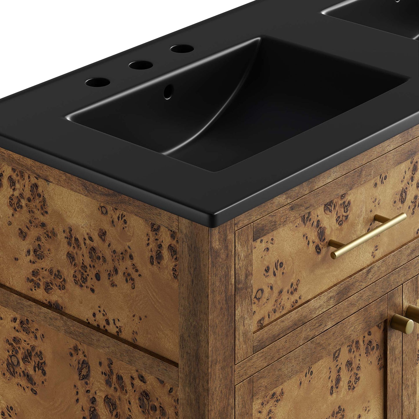 Elysian 48" Wood Double Sink Bathroom Vanity by Furniture For America