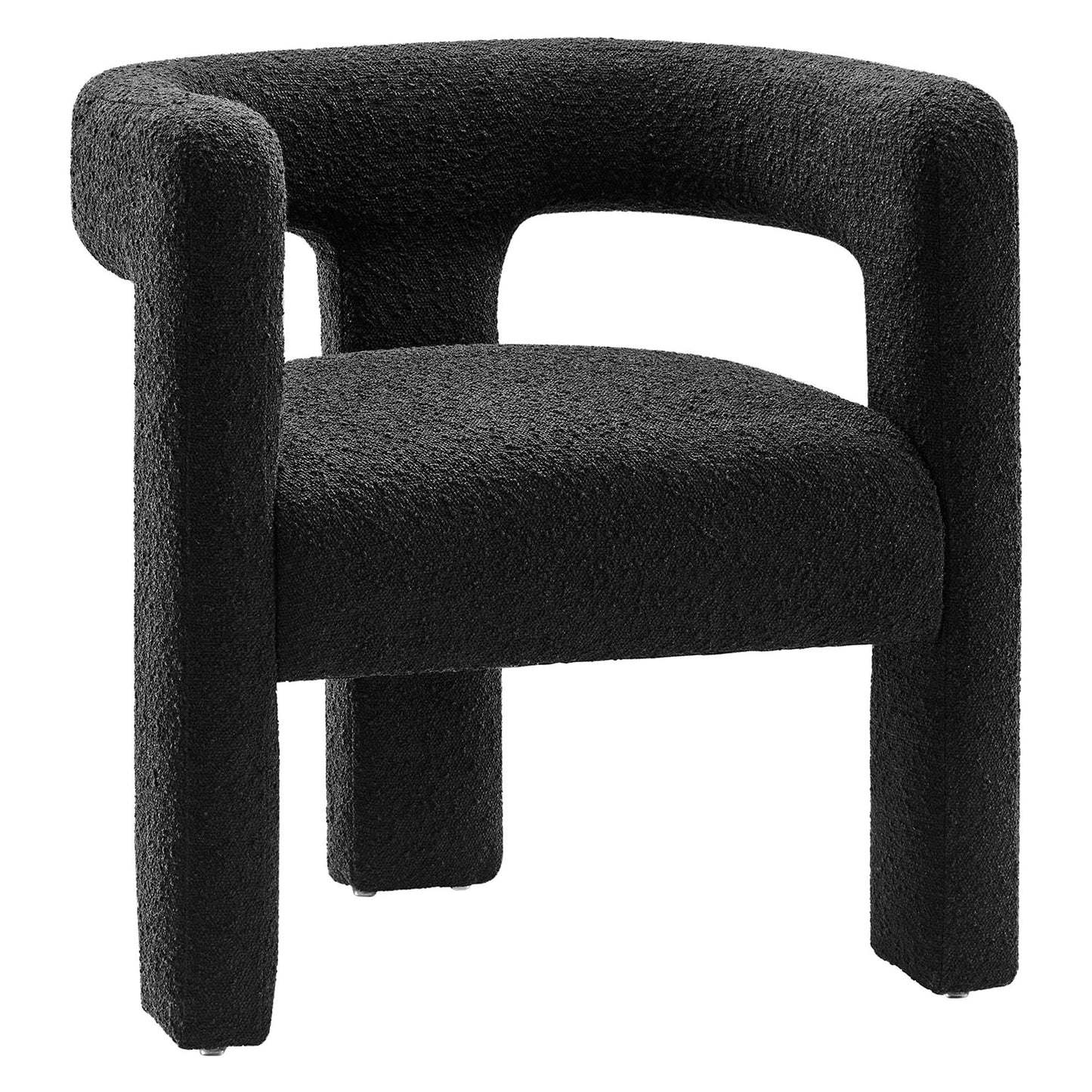 Kayla Boucle Upholstered Armchair by Furniture For America