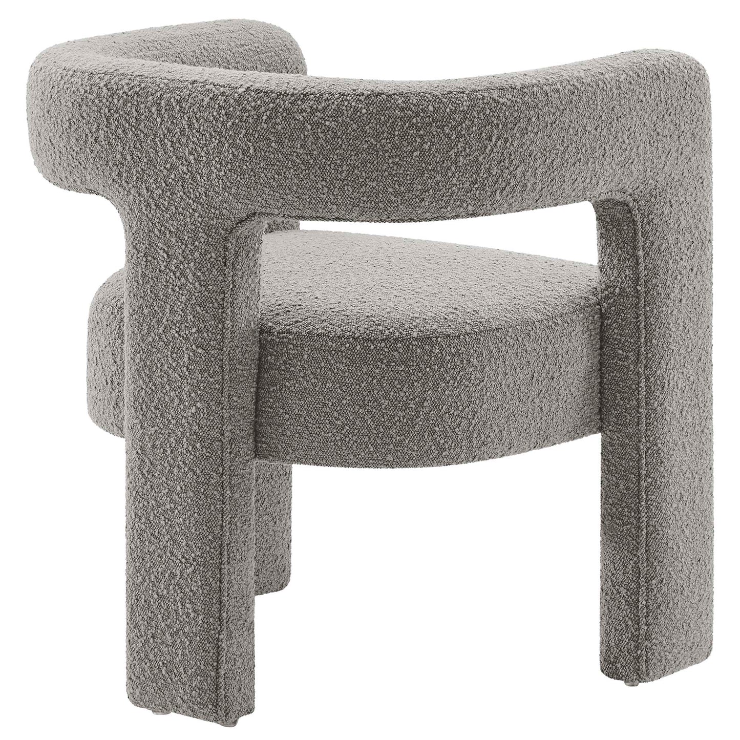 Kayla Boucle Upholstered Armchair by Furniture For America