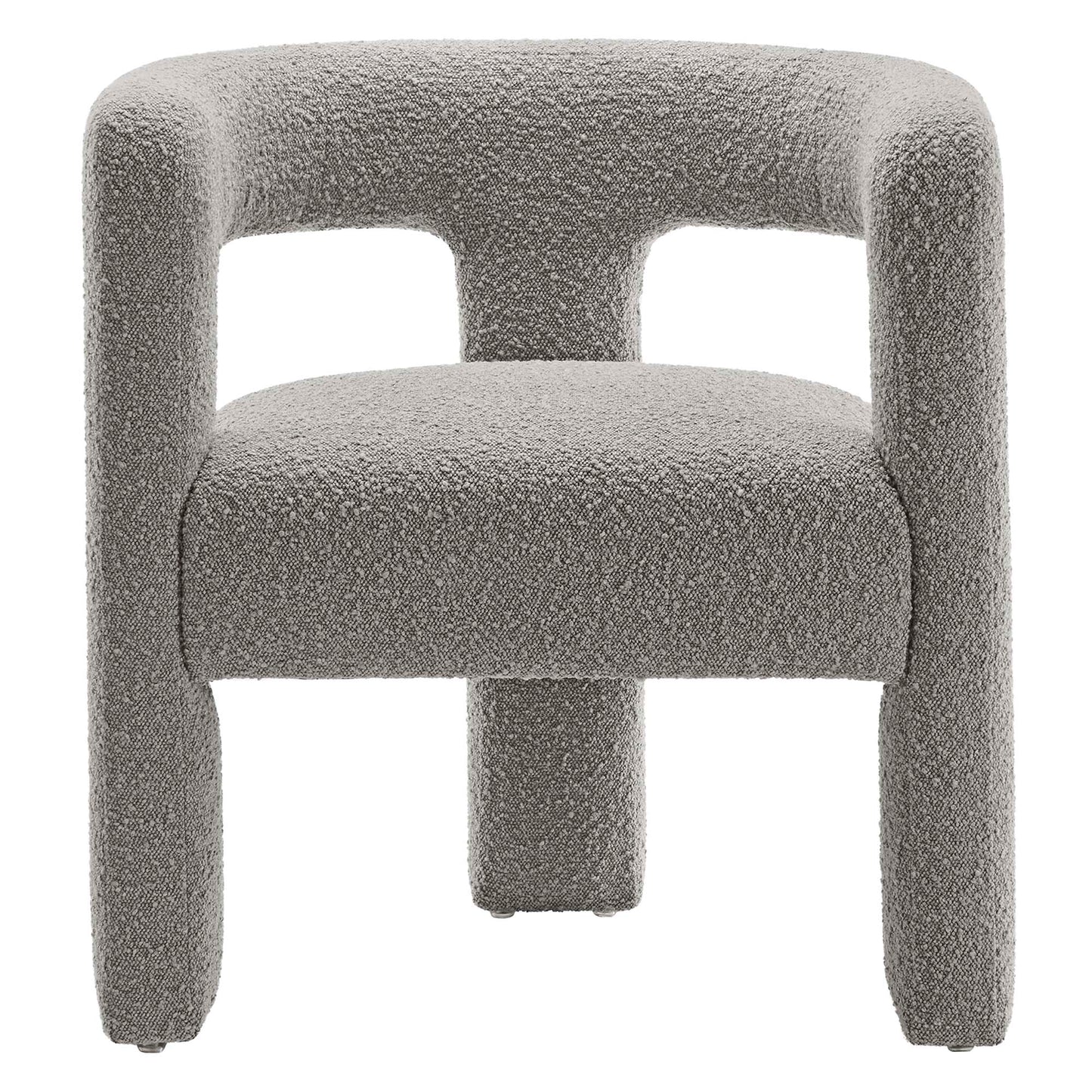Kayla Boucle Upholstered Armchair by Furniture For America