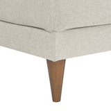 Manor Down Filled Overstuffed Ottoman in Ivory Fabric