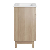 Summit 24" Bathroom Vanity in White Oak
