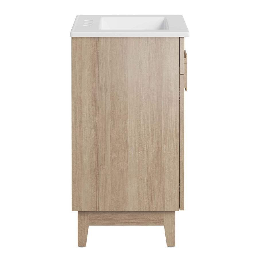 Summit 24" Bathroom Vanity in White Oak