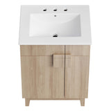 Summit 24" Bathroom Vanity in White Oak