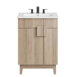 Summit 24" Bathroom Vanity in White Oak