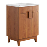 Summit 24" Bathroom Vanity in White Walnut