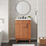 Summit 24" Bathroom Vanity in White Walnut