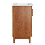 Summit 24" Bathroom Vanity in White Walnut