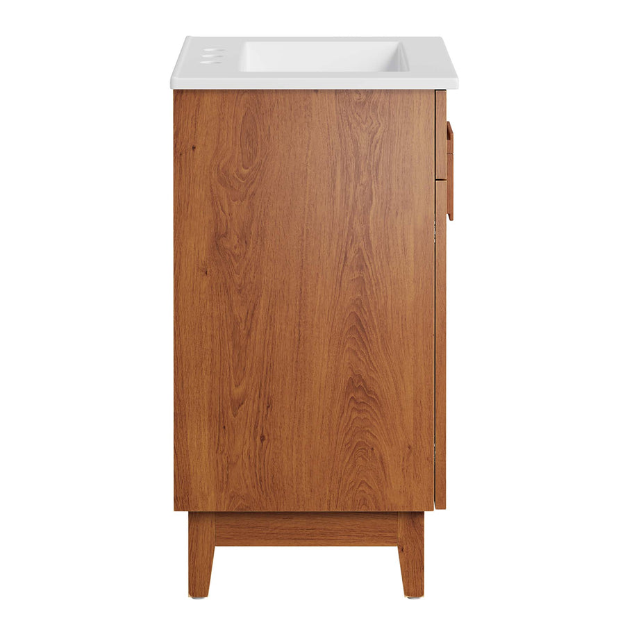 Summit 24" Bathroom Vanity in White Walnut