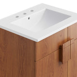 Summit 24" Bathroom Vanity in White Walnut